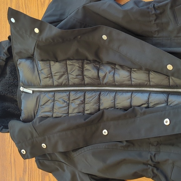 Calvin Klein Long Winter Coat Sz S - Picture 3 of 9